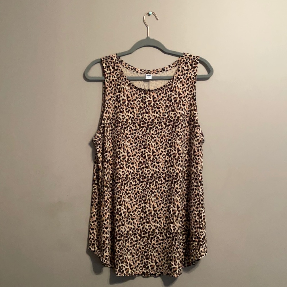 Old Navy Luxe Cheetah tank XL